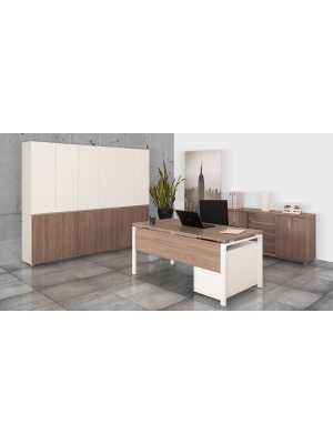 Extend fémlábas vezetői irodabútor_1